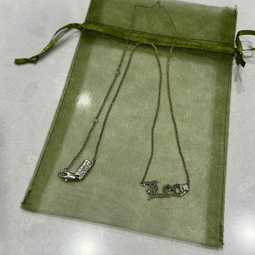 Melinda Maria Leo Zodiac necklace